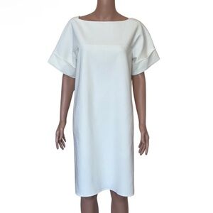 Oscar De La Renta White Mini Shift Dress NWT